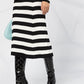 Striped Knitted Midi Skirt