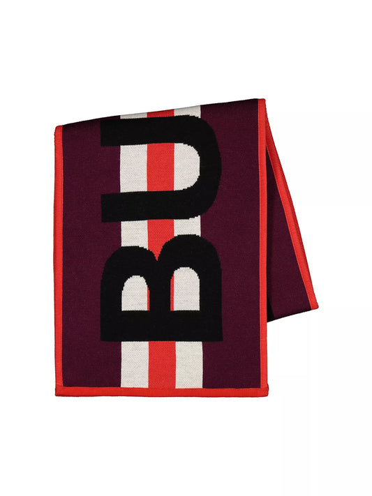 Logo Quilted Knit Scarf