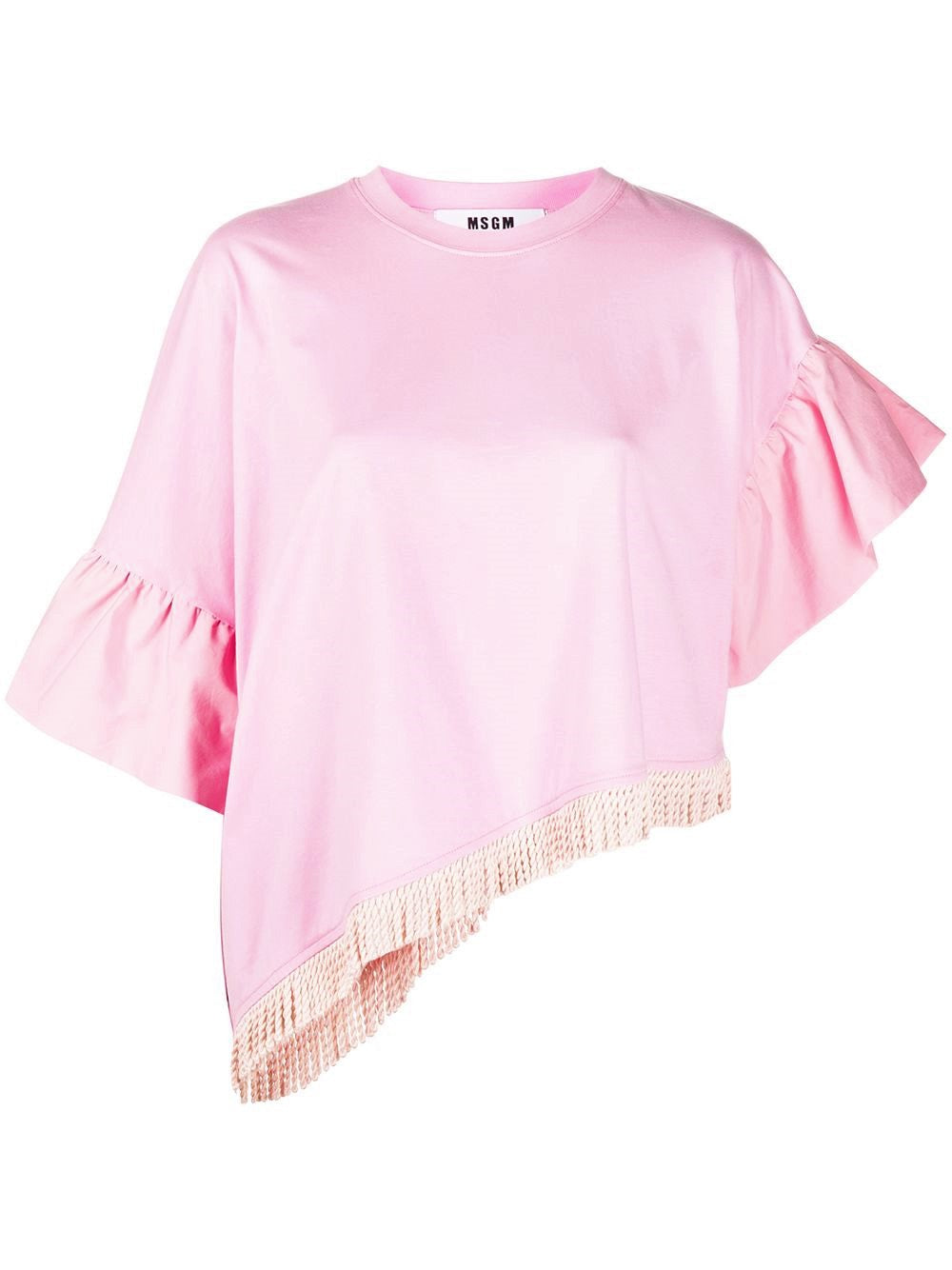 Fringed Bell-Sleeve Top
