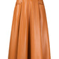 Belted Pleated Skirt