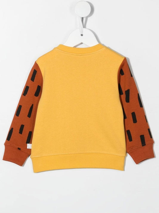 Fox-Print Colour-Block Sweatshirt