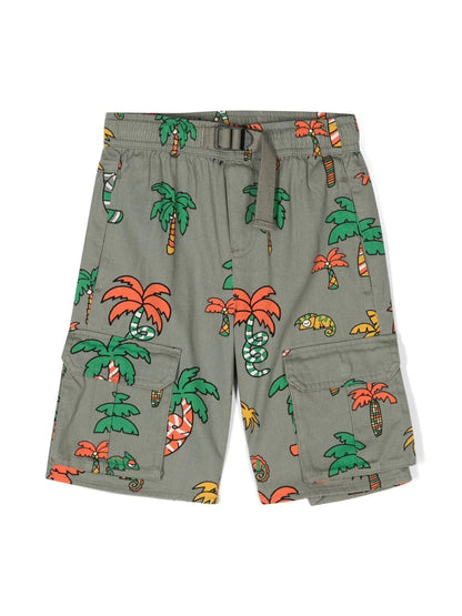 Palm-Tree Cargo Shorts