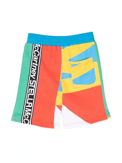 Graphic-Print Cotton Shorts