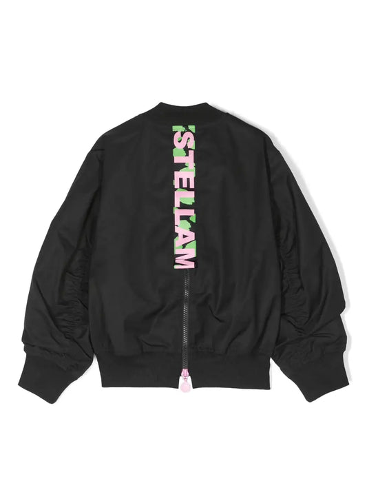 Logo-Print Bomber Jacket