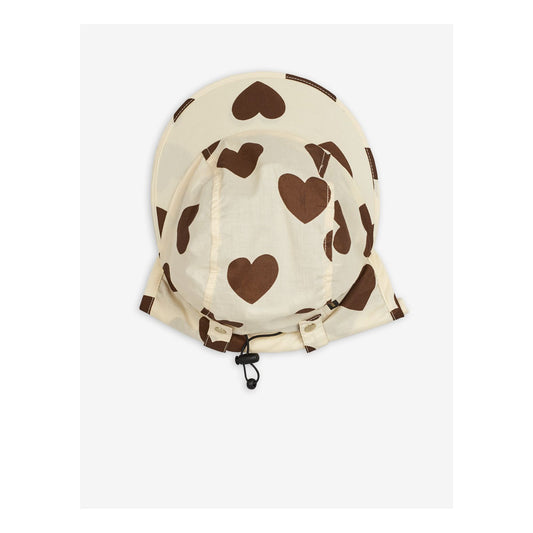 Brown Hearts Hat