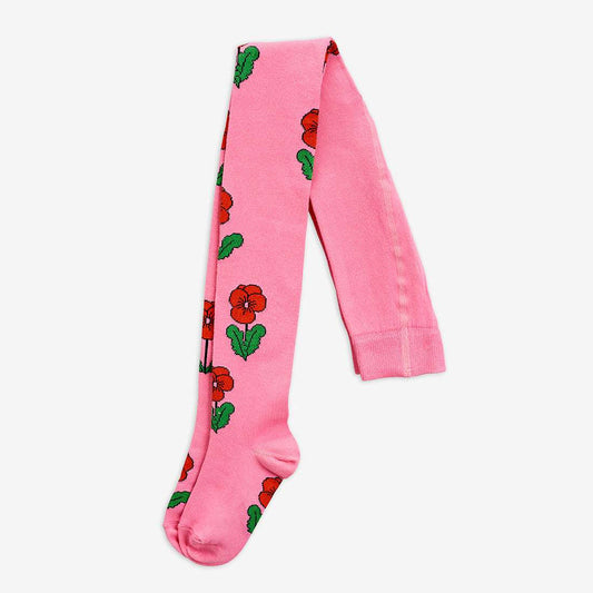 Pink Floral Tights