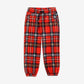 Red Polar Checked Pants