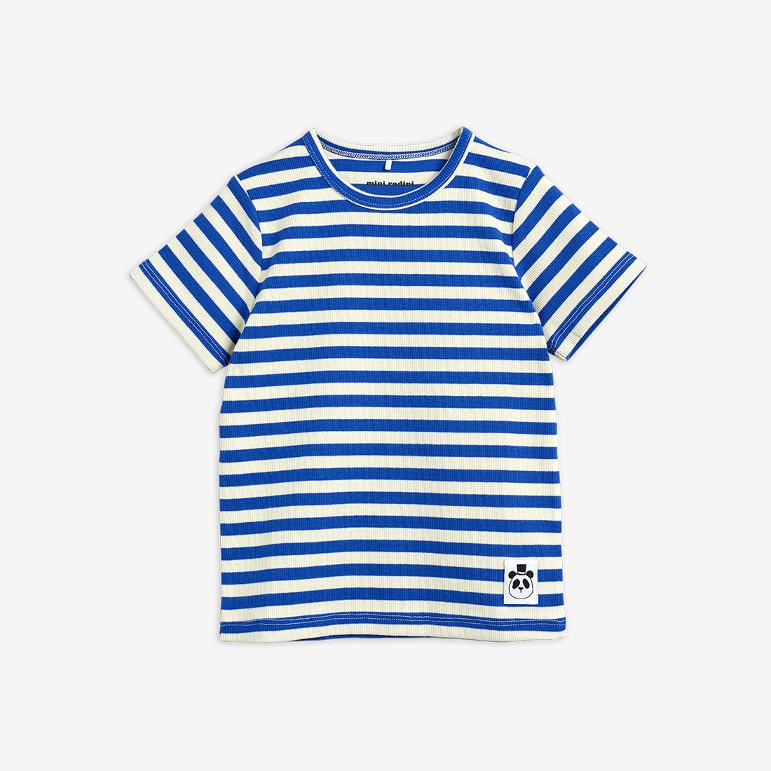 Blue Stripe Ribbed T-Shirt