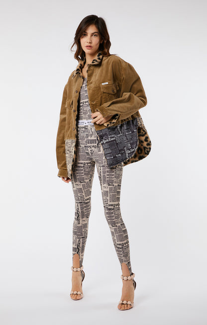 Newspaper Brown Jacket