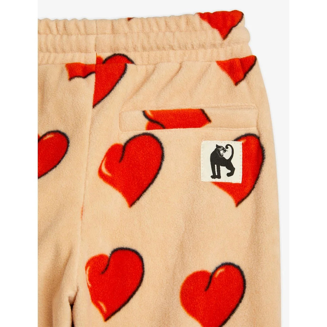 Hearts Fleece Trousers Beige