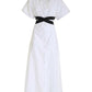 White Belted Shirt Dress