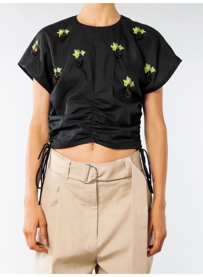 Grapes Embroided Top