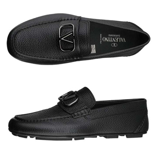Black Motif Loafers