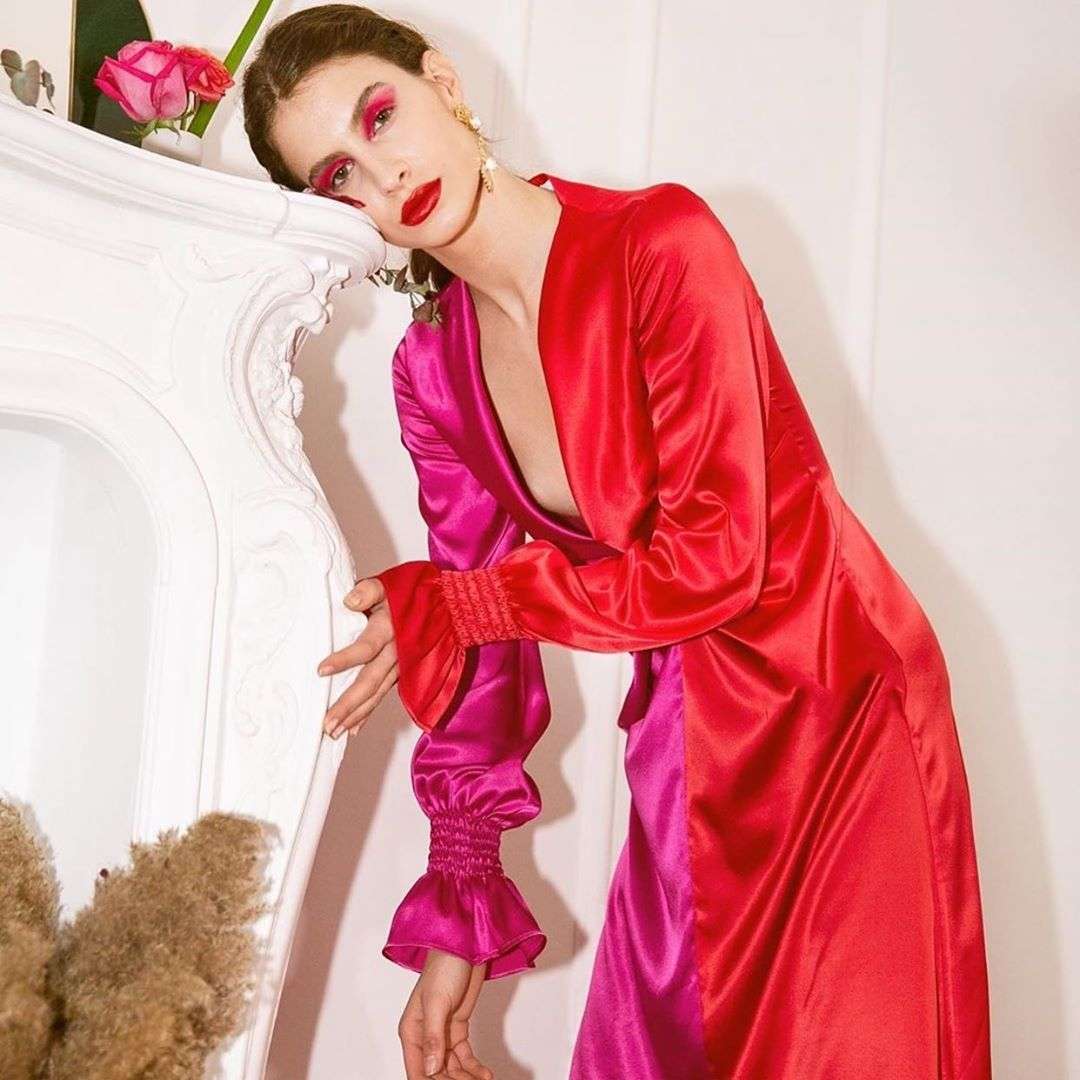 Jaqueline fuxia dress