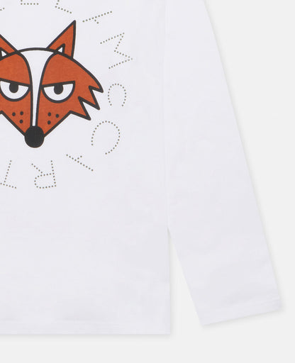 Fox Print Cotton T‐Shirt