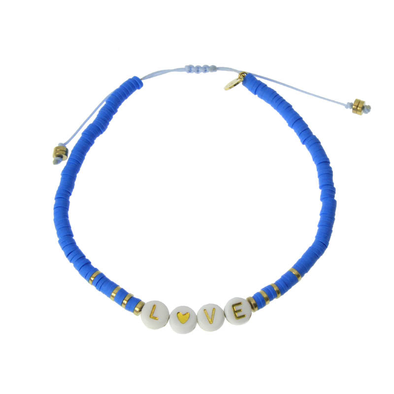 Anklet Bracelet Samoa LOVE - Blue