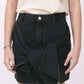 Black Mini Ribbon Skirt