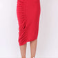 Red Drape Skirt