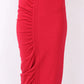 Red Drape Skirt