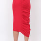 Red Drape Skirt