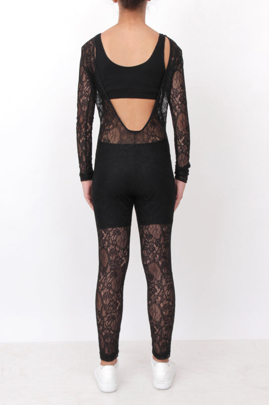 Black Lace Bodysuit Allover
