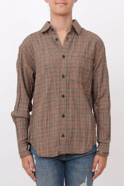 Brown Checked Shirt