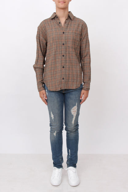 Brown Checked Shirt