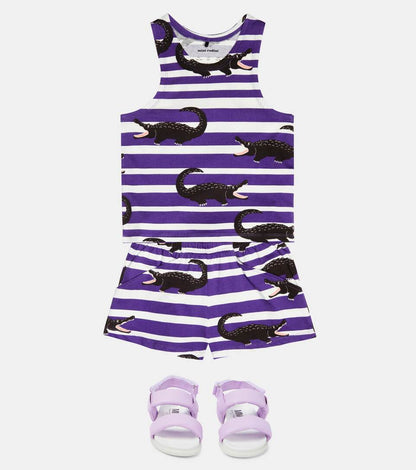 Crocodile Tank Top Purple