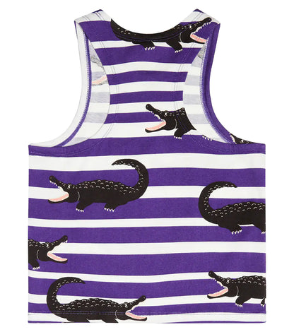 Crocodile Tank Top Purple