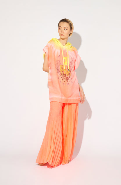 Neon Pleated Lurex Palazzopants