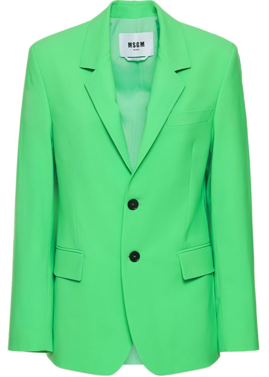 Stretch Blazer Jacket Green