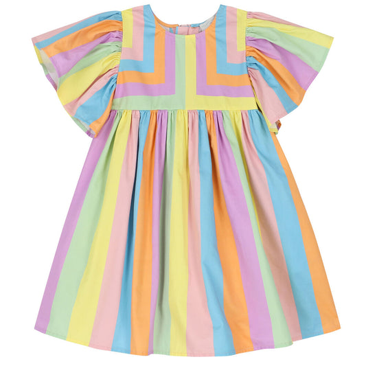 Multicoloured Stripped Dress