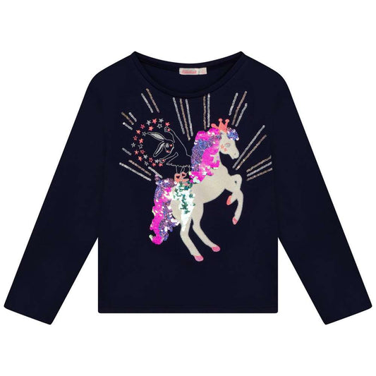 Navy Blue Unicorn Top