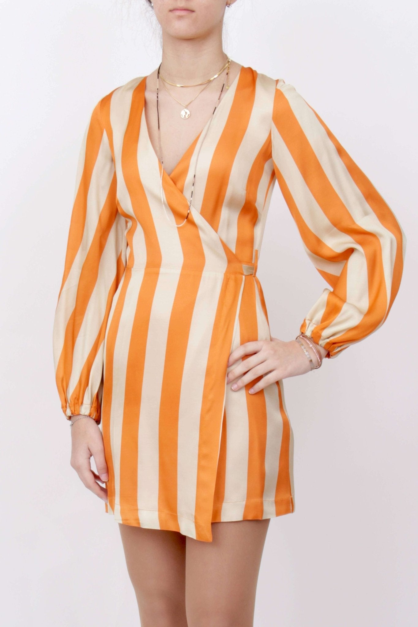 Black Coral - Рокли - Orange Ava Dress - Love|Labels