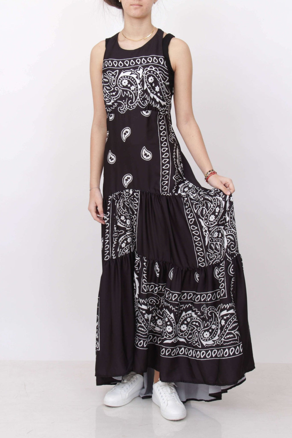 Black Coral - Рокли - Paisley Maxi Dress - Black - Love|Labels