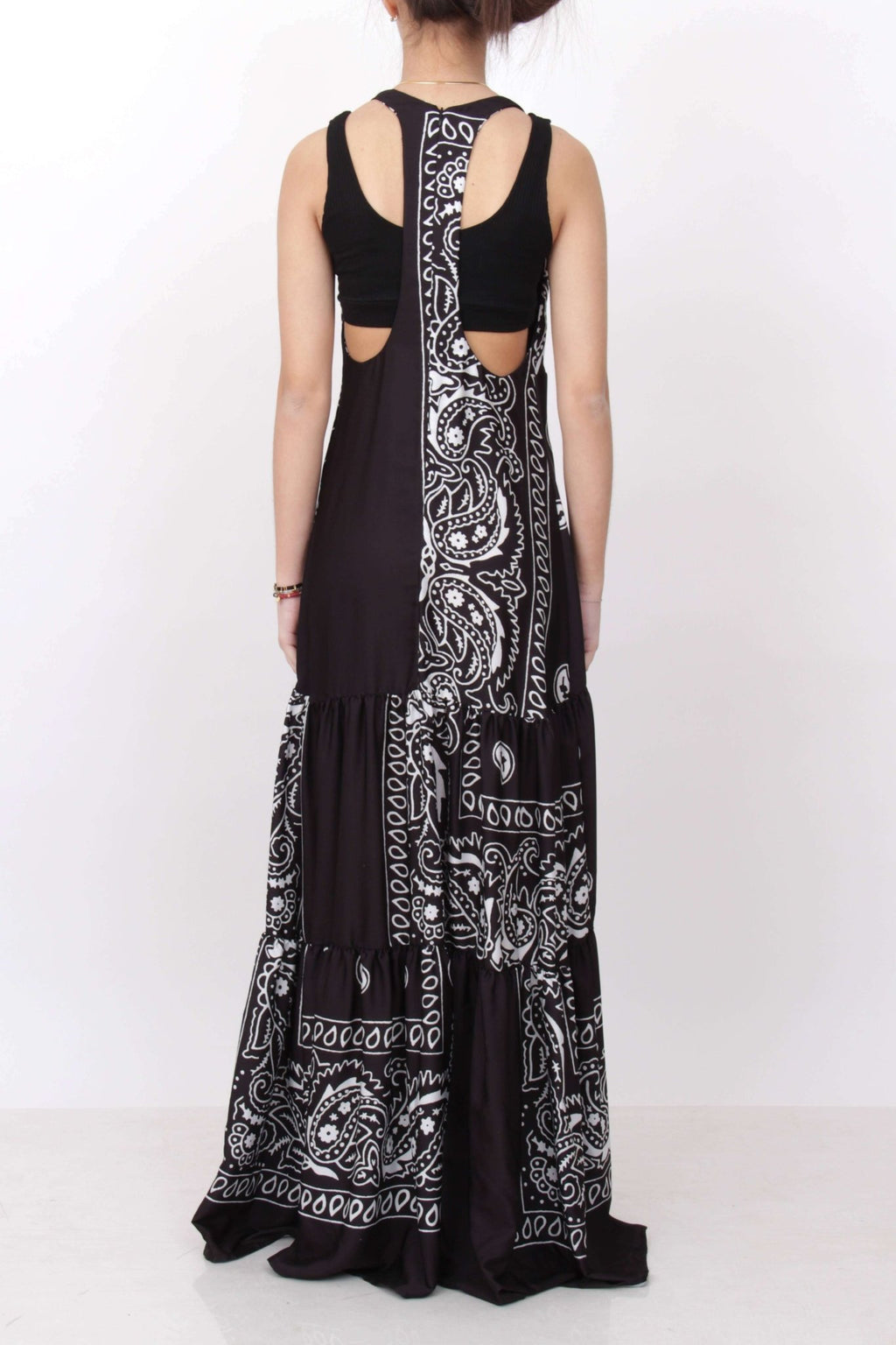 Black Coral - Рокли - Paisley Maxi Dress - Black - Love|Labels