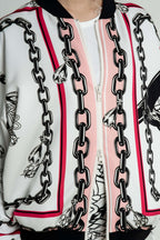 BROGNANO - Якета - White Chain Bomber Jacket - Love|Labels