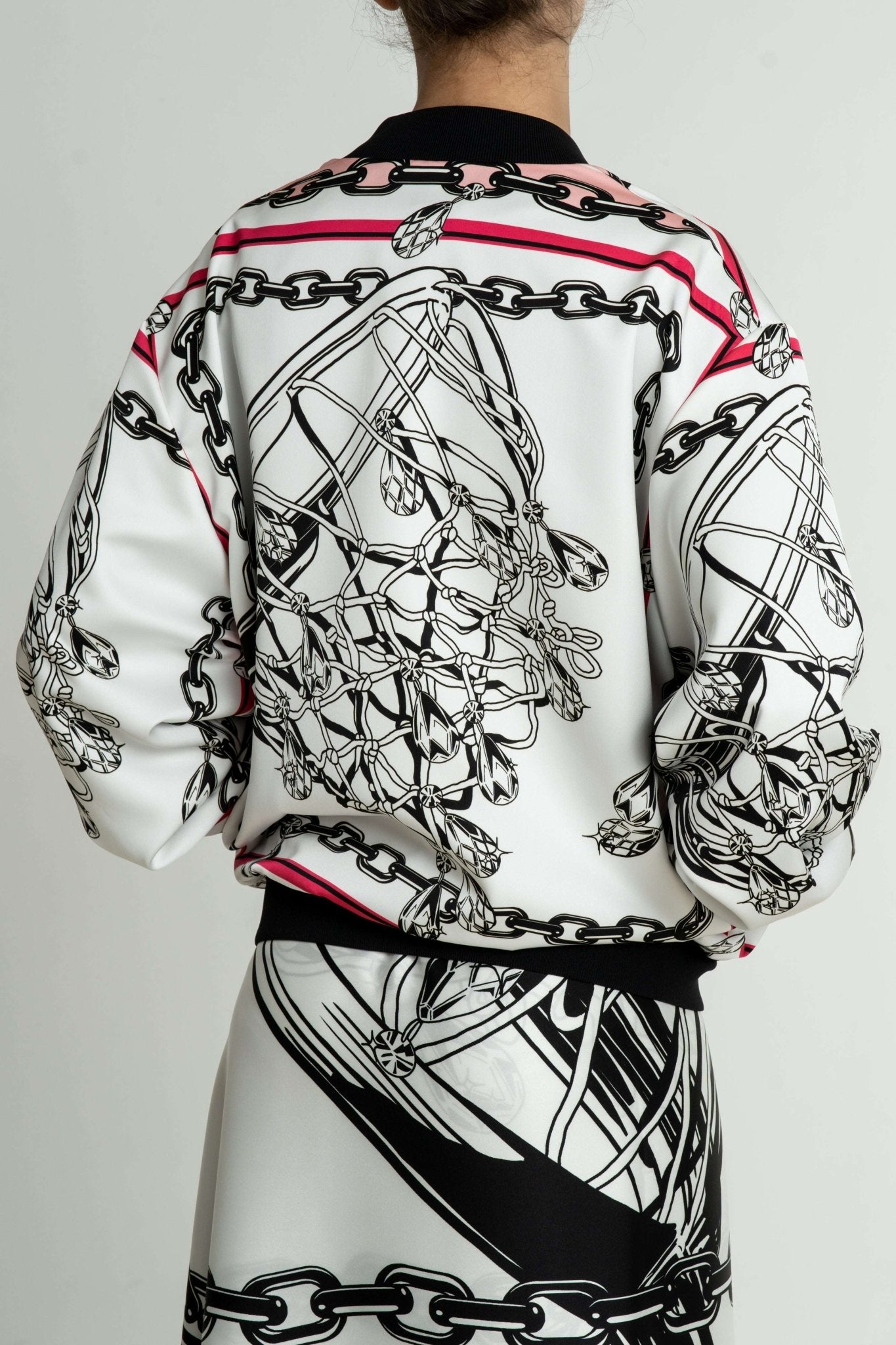 BROGNANO - Якета - White Chain Bomber Jacket - Love|Labels