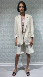 Ecru Bermuda Shorts