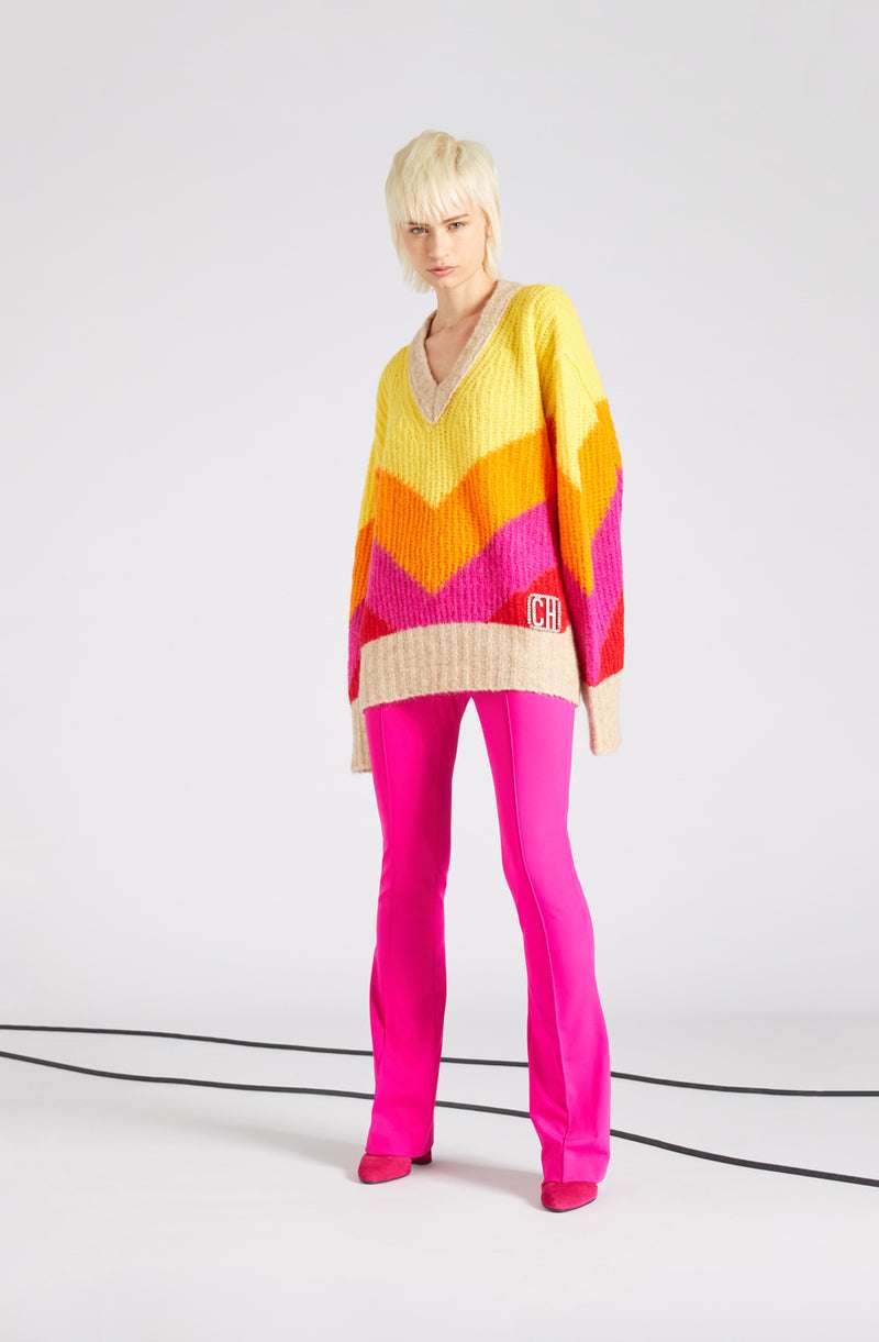 CIRCUS HOTEL - Панталони - Flared Fuxia Trousers - Love|Labels