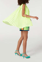 CIRCUS HOTEL - Потници - Neon Lurex Pleated Top - Love|Labels