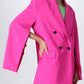 Peak-Lapels Double-Breasted Blazer