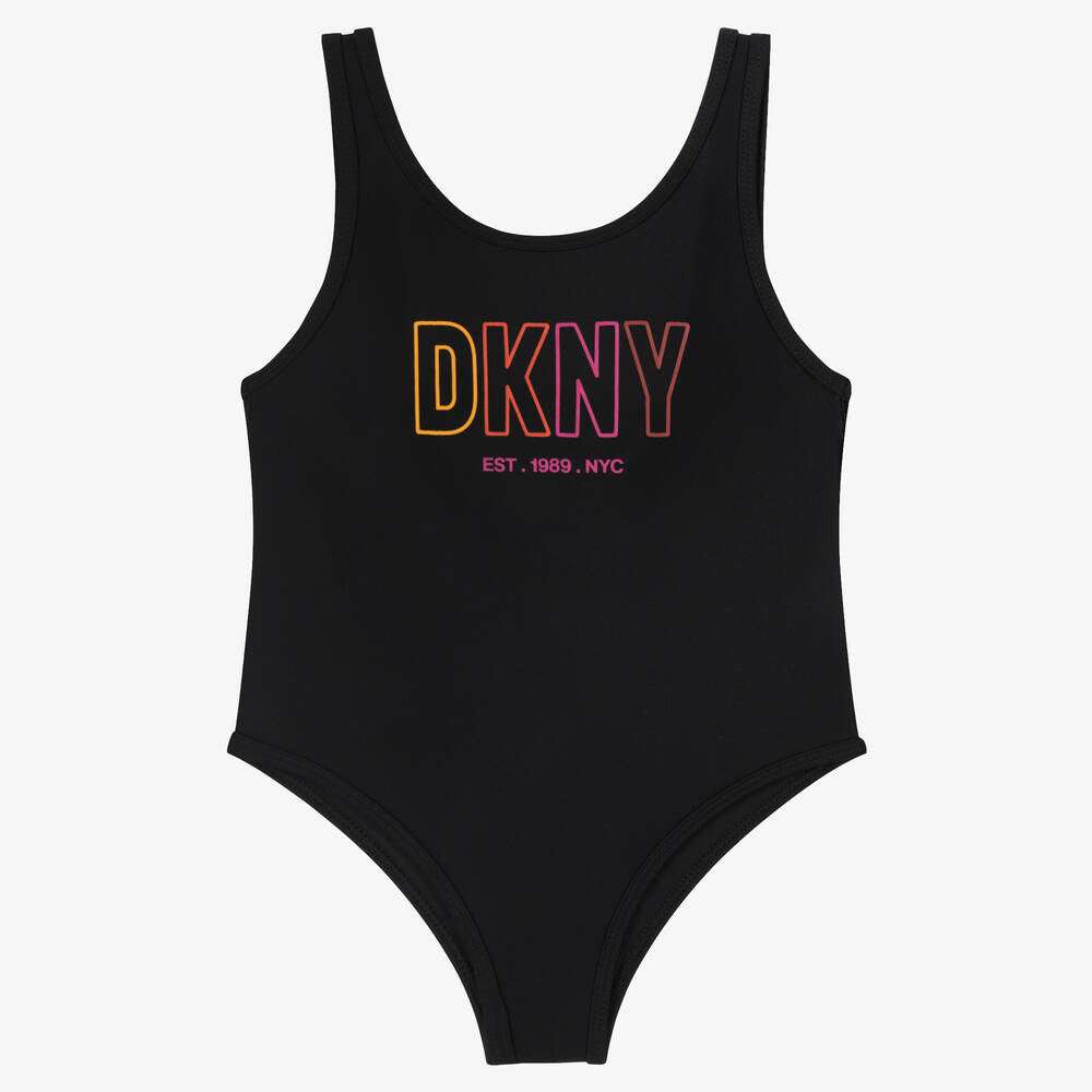 DKNY - Бански - Black Logo Swimsuit - Love|Labels