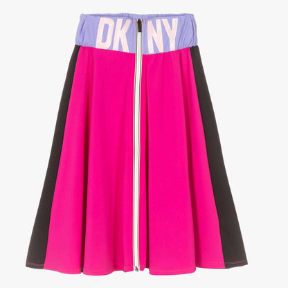 DKNY - Поли - Black & Pink Logo Skirt - Love|Labels