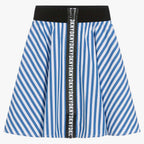 DKNY - Поли - Blue Striped Cotton Skirt - Love|Labels