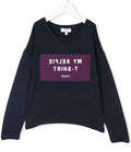 DKNY - Блузи - Dark Blue Long - Sleeve T-Shirt - Love|Labels