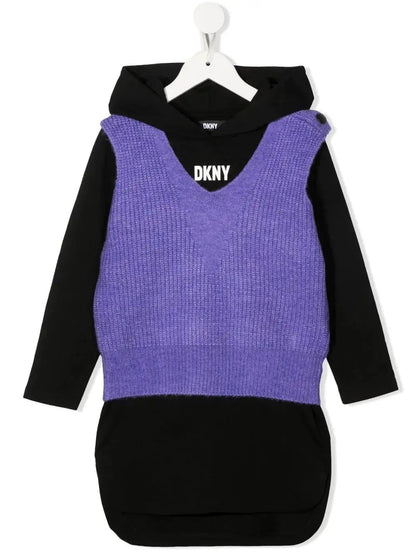 DKNY - Рокли - Layered Hooded Sweater Dress - Love|Labels