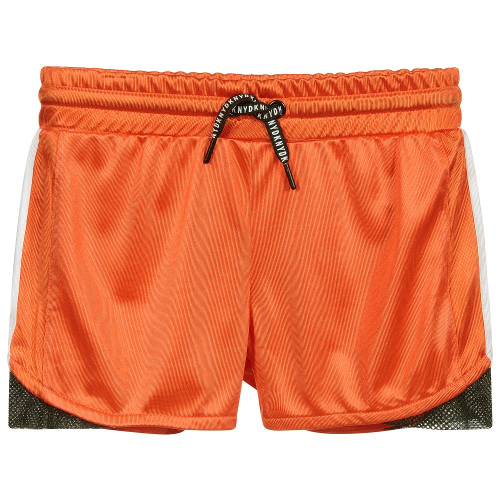 Orange Logo Shorts