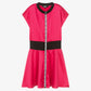 Girls Pink Satin Dress