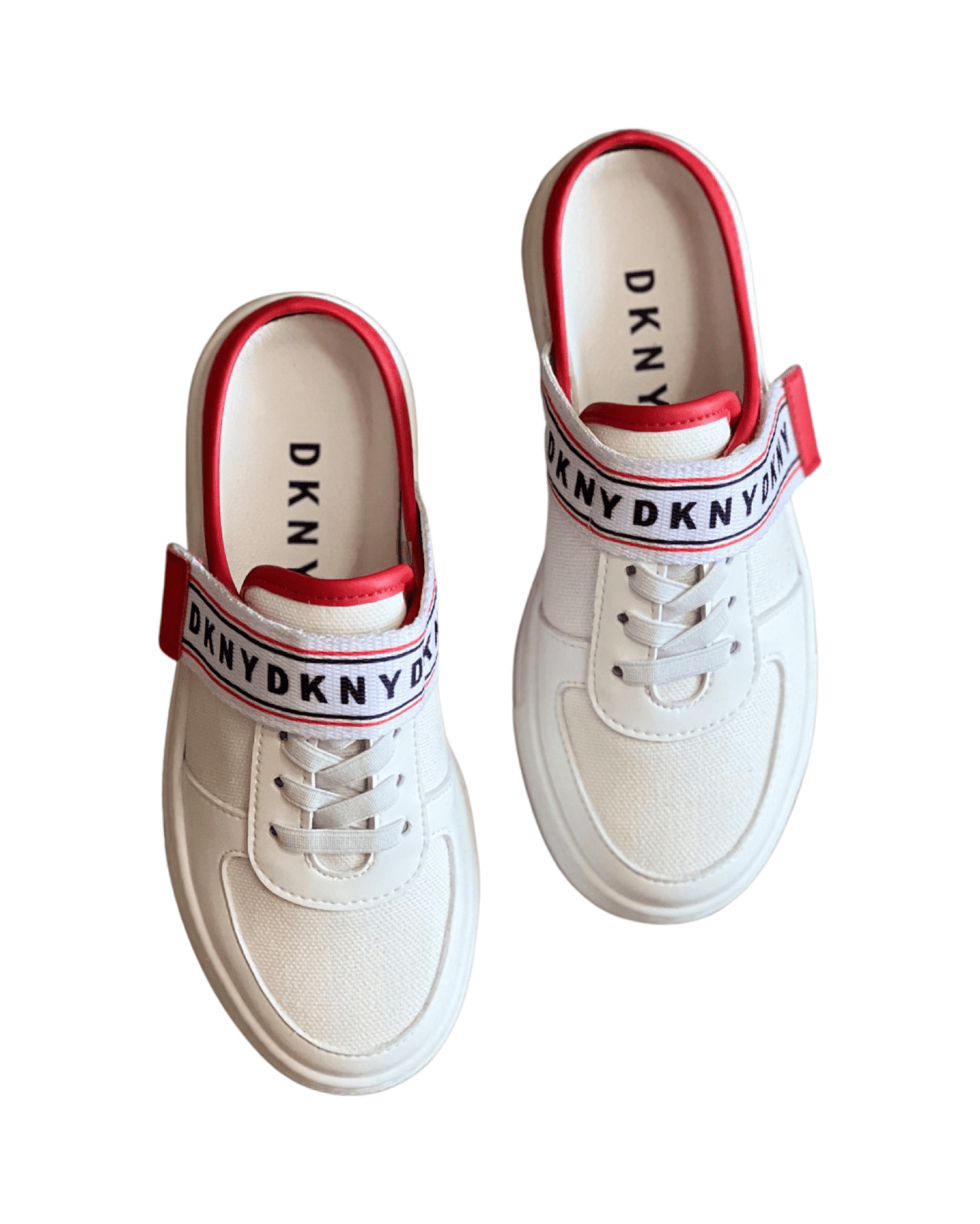 DKNY - Обувки - White DKNY Open Sneakers - Love|Labels